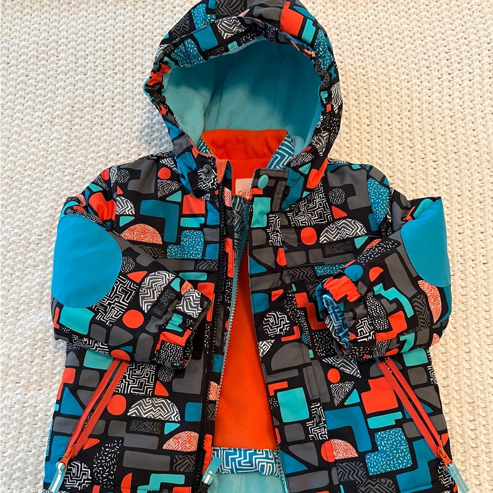 Cat & Jack Winter Jacket 2-in-1 Size 2T - Picture 11 of 14
